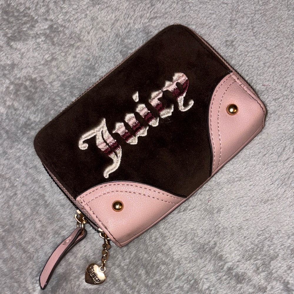 Juicy Couture Brown and Pink Wallet